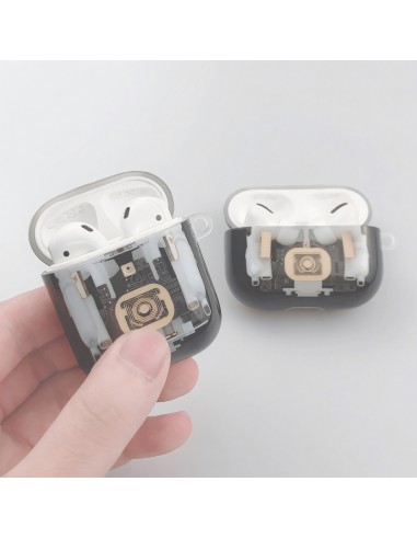 Coque de protection Airpods Pro - Design mecanique Noir