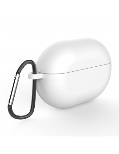 Coque silicone Freebuds Pro avec mousqueton Blanc