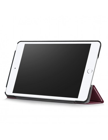 Etui iPad mini 2019 et iPad mini 4 - Pliable en 3 Bordeau