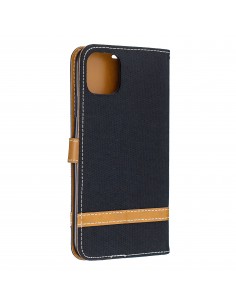 Etui iPhone 11 Pro Max - Style Jeans Noir