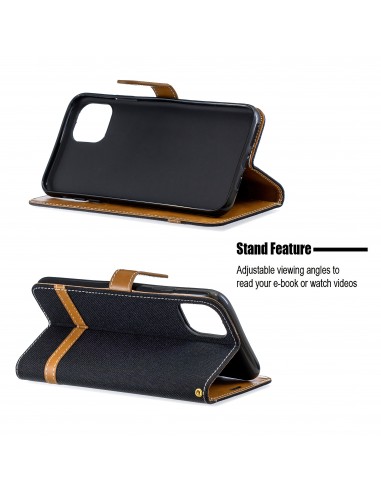 Etui iPhone 11 Pro Max - Style Jeans Noir
