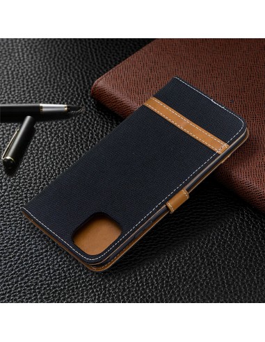 Etui iPhone 11 Pro Max - Style Jeans Noir