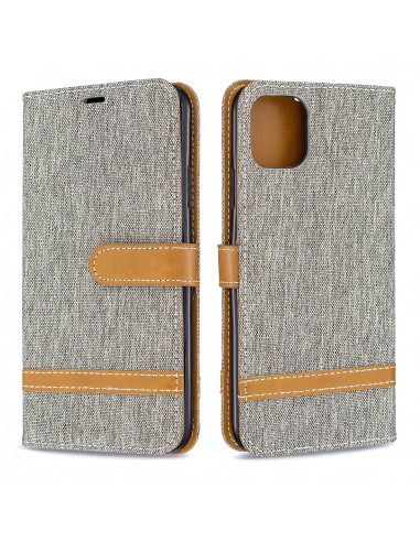 Etui iPhone 11 Pro Max - Style Jeans Gris