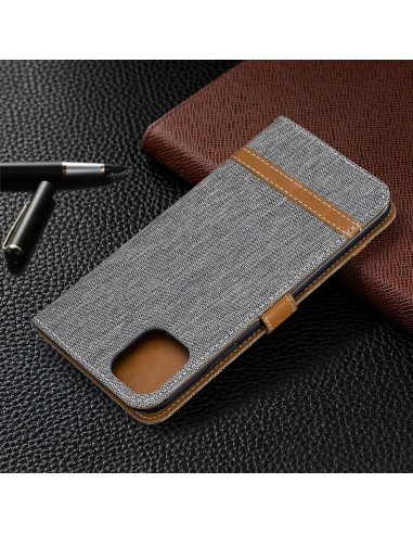 Etui iPhone 11 Pro Max - Style Jeans Gris