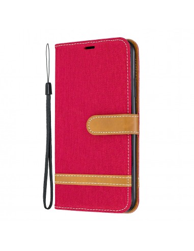 Etui iPhone 11 Pro Max - Style Jeans Rouge