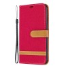 Etui iPhone 11 Pro Max - Style Jeans Rouge