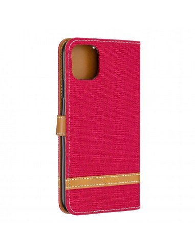Etui iPhone 11 Pro Max - Style Jeans Rouge