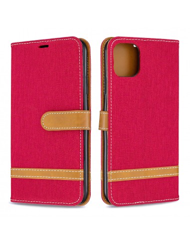 Etui iPhone 11 Pro Max - Style Jeans Rouge