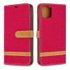 Etui iPhone 11 Pro Max - Style Jeans Rouge