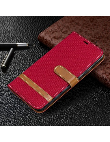 Etui iPhone 11 Pro Max - Style Jeans Rouge