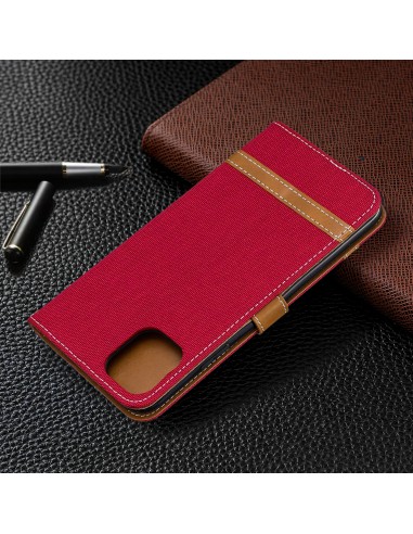 Etui iPhone 11 Pro Max - Style Jeans Rouge