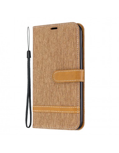Etui iPhone 11 Pro Max - Style Jeans Marron