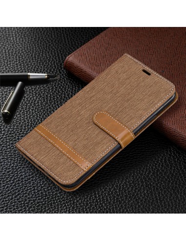 Etui iPhone 11 Pro Max - Style Jeans Marron