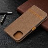 Etui iPhone 11 Pro Max - Style Jeans Marron