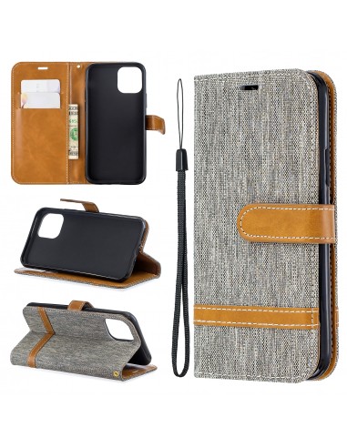 Etui iPhone 11 Pro - Style Jeans Gris