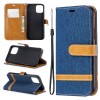 Etui iPhone 11 Pro - Style Jeans Bleu foncé