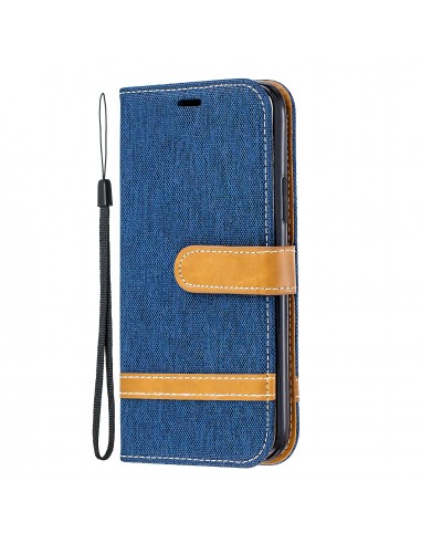 Etui iPhone 11 Pro - Style Jeans Bleu foncé