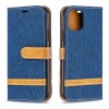 Etui iPhone 11 Pro - Style Jeans Bleu foncé