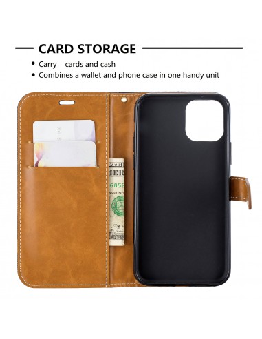 Etui iPhone 11 Pro - Style Jeans Bleu foncé