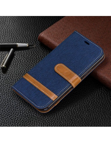 Etui iPhone 11 Pro - Style Jeans Bleu foncé