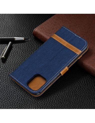 Etui iPhone 11 Pro - Style Jeans Bleu foncé