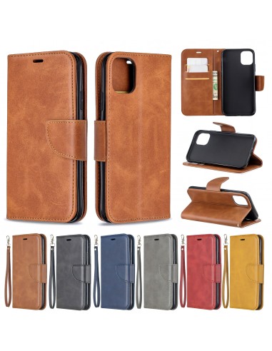 Etui portefeuille iPhone 11 - Simili cuir Marron