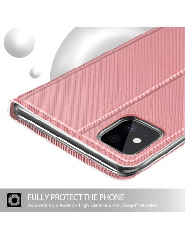 Etui design iPhone 11 avec rangements cartes Rose