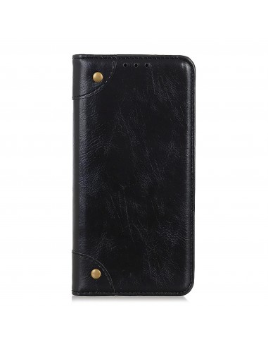 Etui de protection iPhone 12 Mini Crazy horse Noir