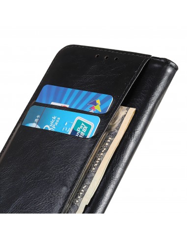 Etui de protection iPhone 12 Mini Crazy horse Noir