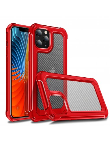 Coque antichoc iPhone 12 Pro et iPhone 12 - Bords renforcés Rouge