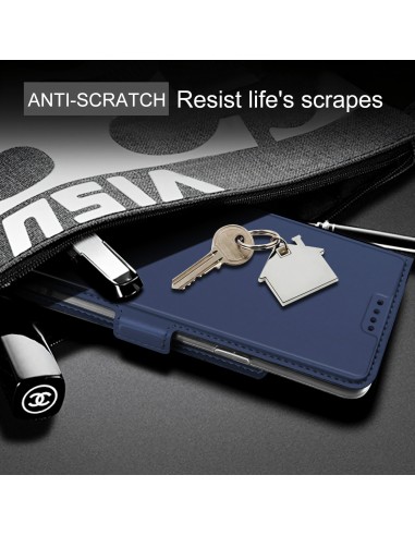 Etui iPhone12 Mini avec rangements cartes Bleu foncé