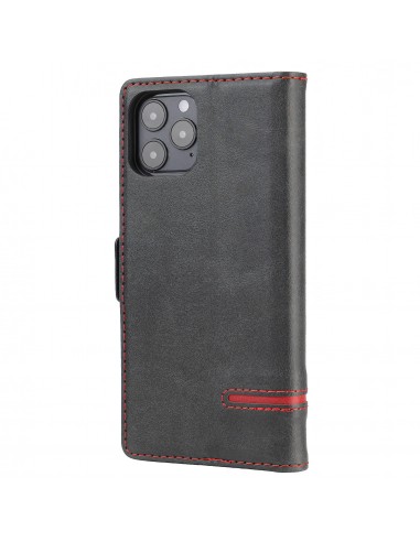 Etui de protection iPhone 12 et iPhone 12 Pro - Style business Noir