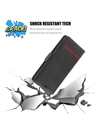 Etui de protection iPhone 12 et iPhone 12 Pro - Style business Noir