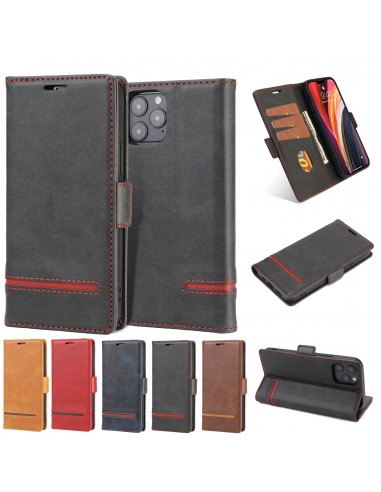 Etui de protection iPhone 12 et iPhone 12 Pro - Style business Noir