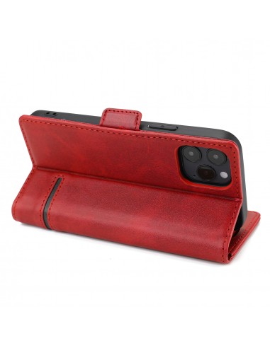 Etui de protection iPhone 12 et iPhone 12 Pro - Style business Rouge