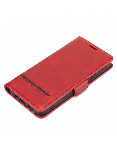 Etui de protection iPhone 12 et iPhone 12 Pro - Style business Rouge
