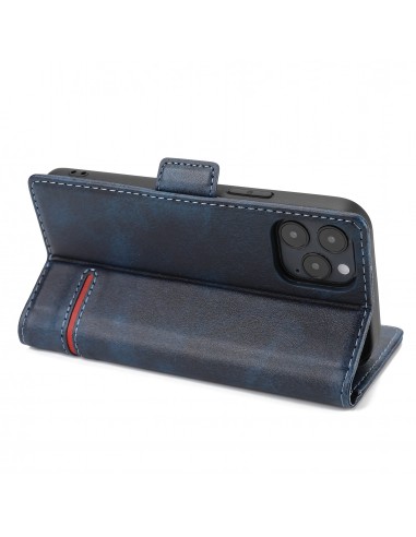 Etui de protection iPhone 12 et iPhone 12 Pro - Style business Bleu