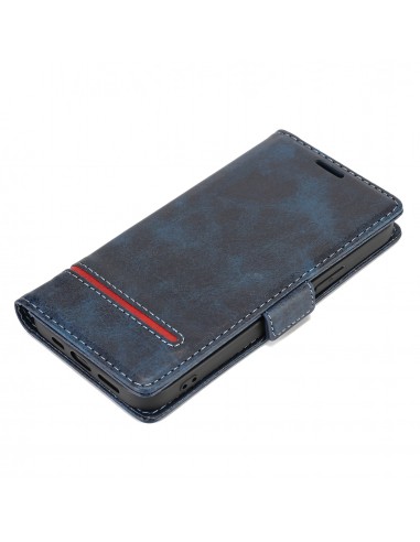 Etui de protection iPhone 12 et iPhone 12 Pro - Style business Bleu