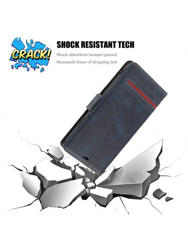 Etui de protection iPhone 12 et iPhone 12 Pro - Style business Bleu