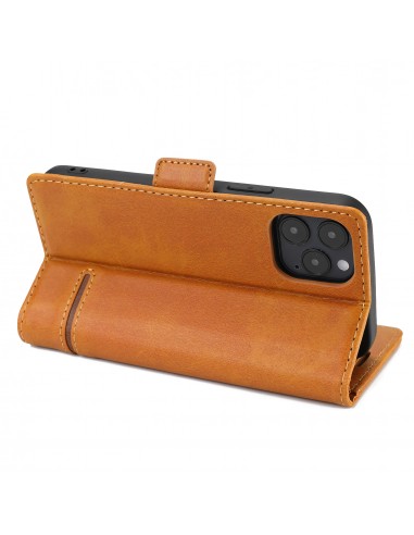 Etui de protection iPhone 12 et iPhone 12 Pro - Style business Marron