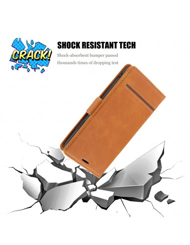 Etui de protection iPhone 12 et iPhone 12 Pro - Style business Marron