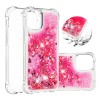Coque antichoc iPhone 12 mini - Paillettes Rose