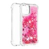 Coque antichoc iPhone 12 mini - Paillettes Rose