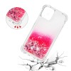 Coque antichoc iPhone 12 mini - Paillettes Rose