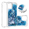 Coque antichoc iPhone 12 mini - Paillettes Bleu foncé