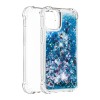 Coque antichoc iPhone 12 mini - Paillettes Bleu foncé