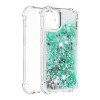 Coque antichoc iPhone 12 mini - Paillettes Vert