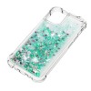 Coque antichoc iPhone 12 mini - Paillettes Vert
