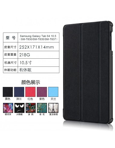 Etui de protection Galaxy Tab S4 - Pliable en 3 Noir