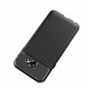 Coque antichoc Galaxy J4 Plus - Style fibre de carbone Noir